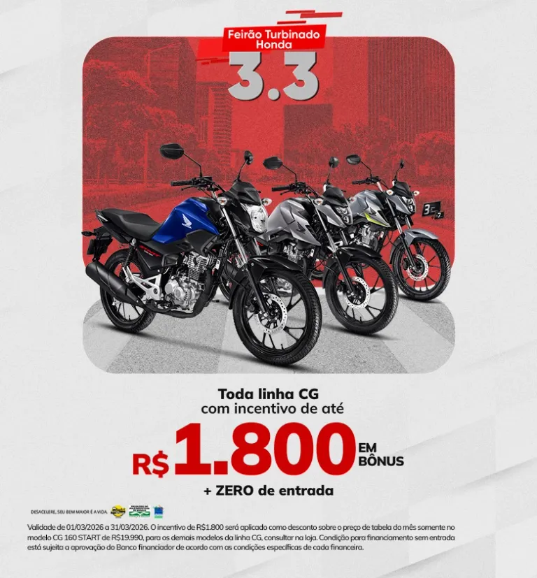 Banner Linha CG Honda