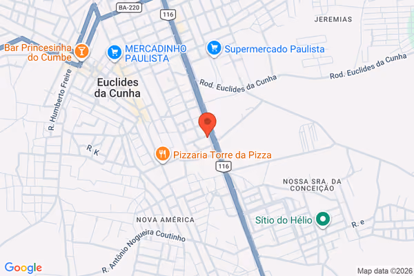 Mapa da localização - Motos Pombal Euclides da Cunha